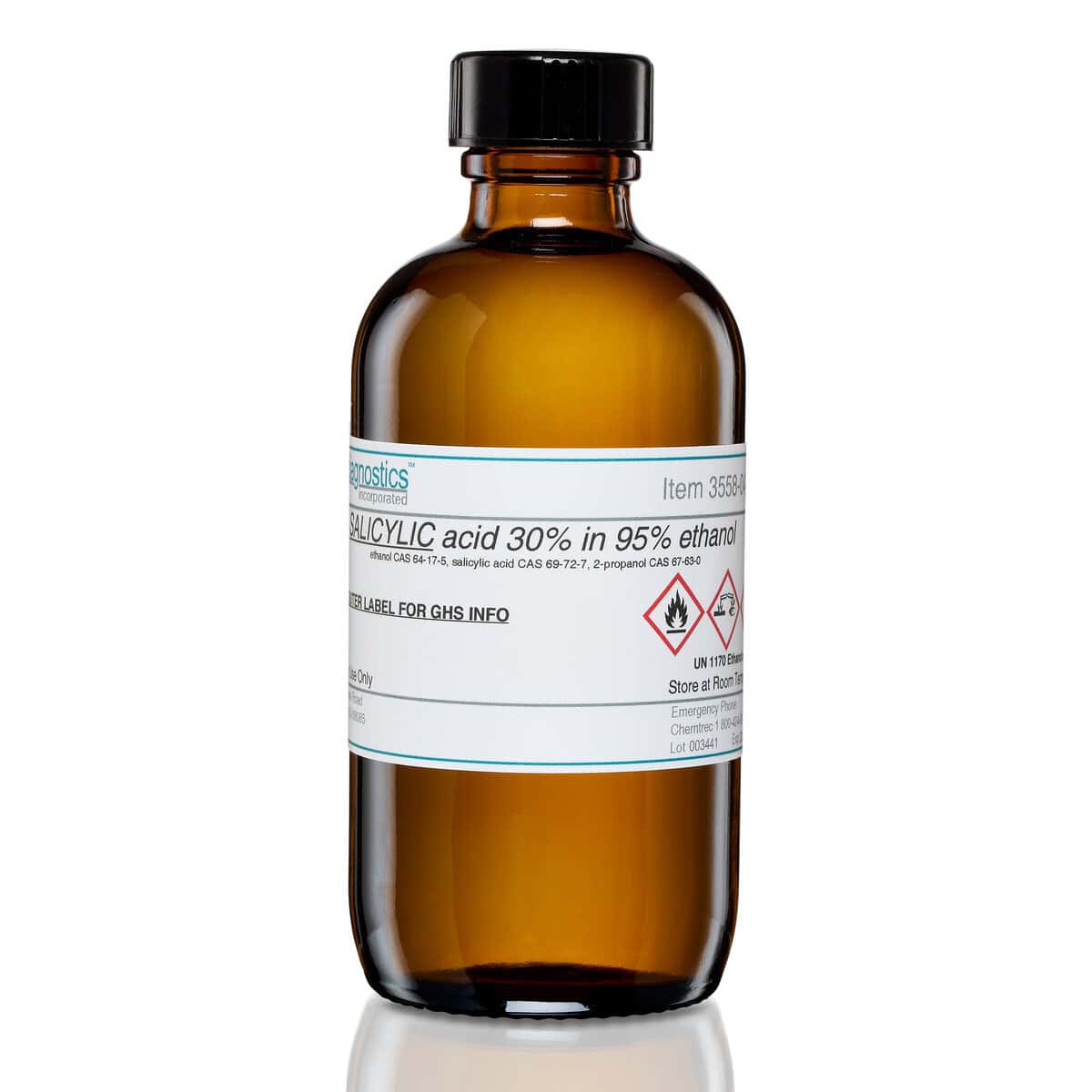 Salicylic Acid, Varied Concentrations in 95% Ethanol, Ethos