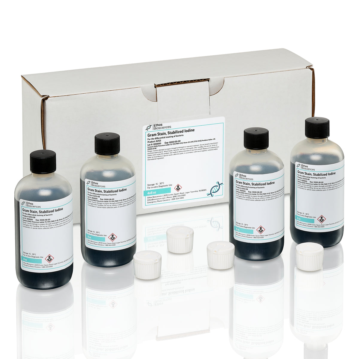 Gram Stain, Stabilized Iodine, Ethos