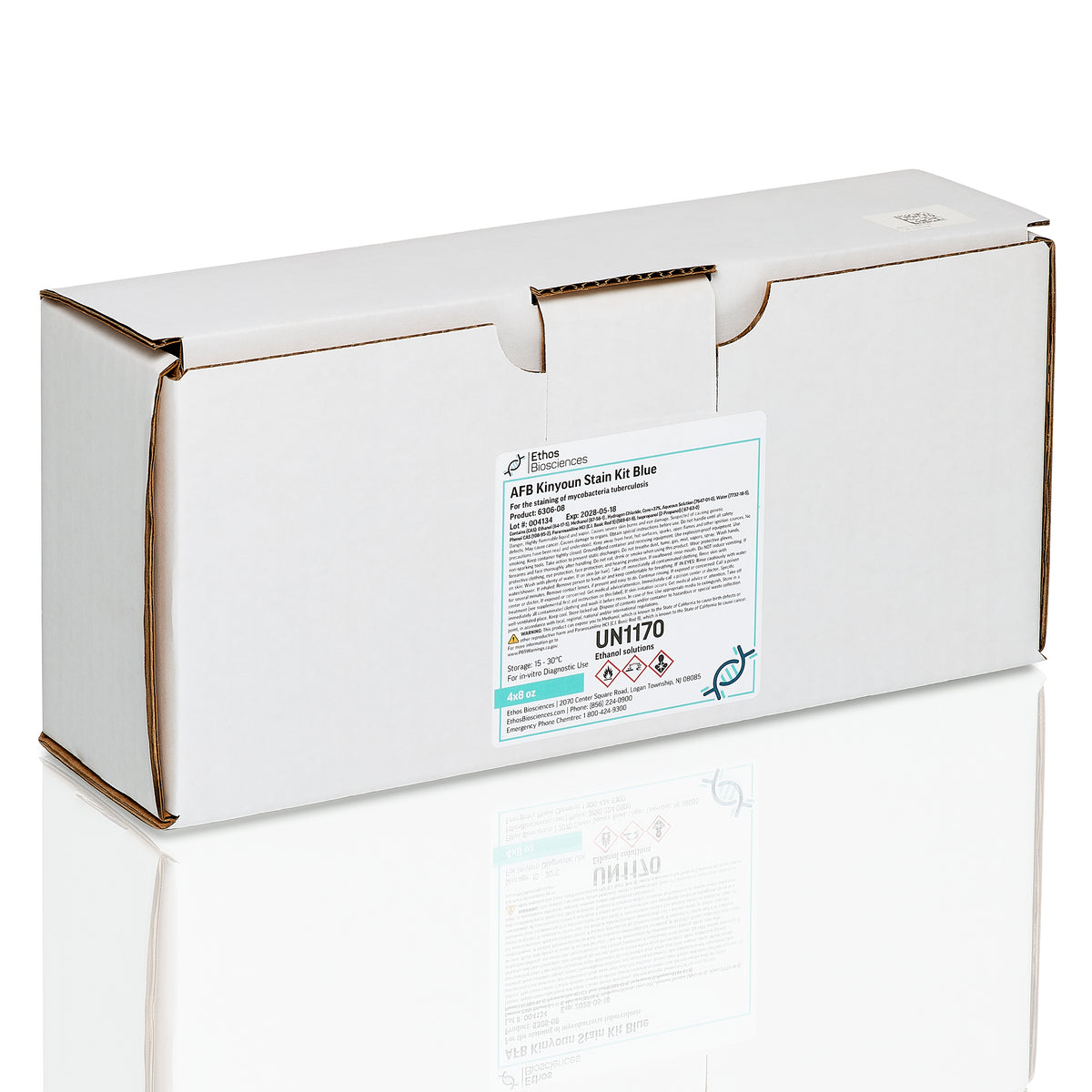 AFB Kinyoun Stain Kit Blue, 3x8 oz, Ethos
