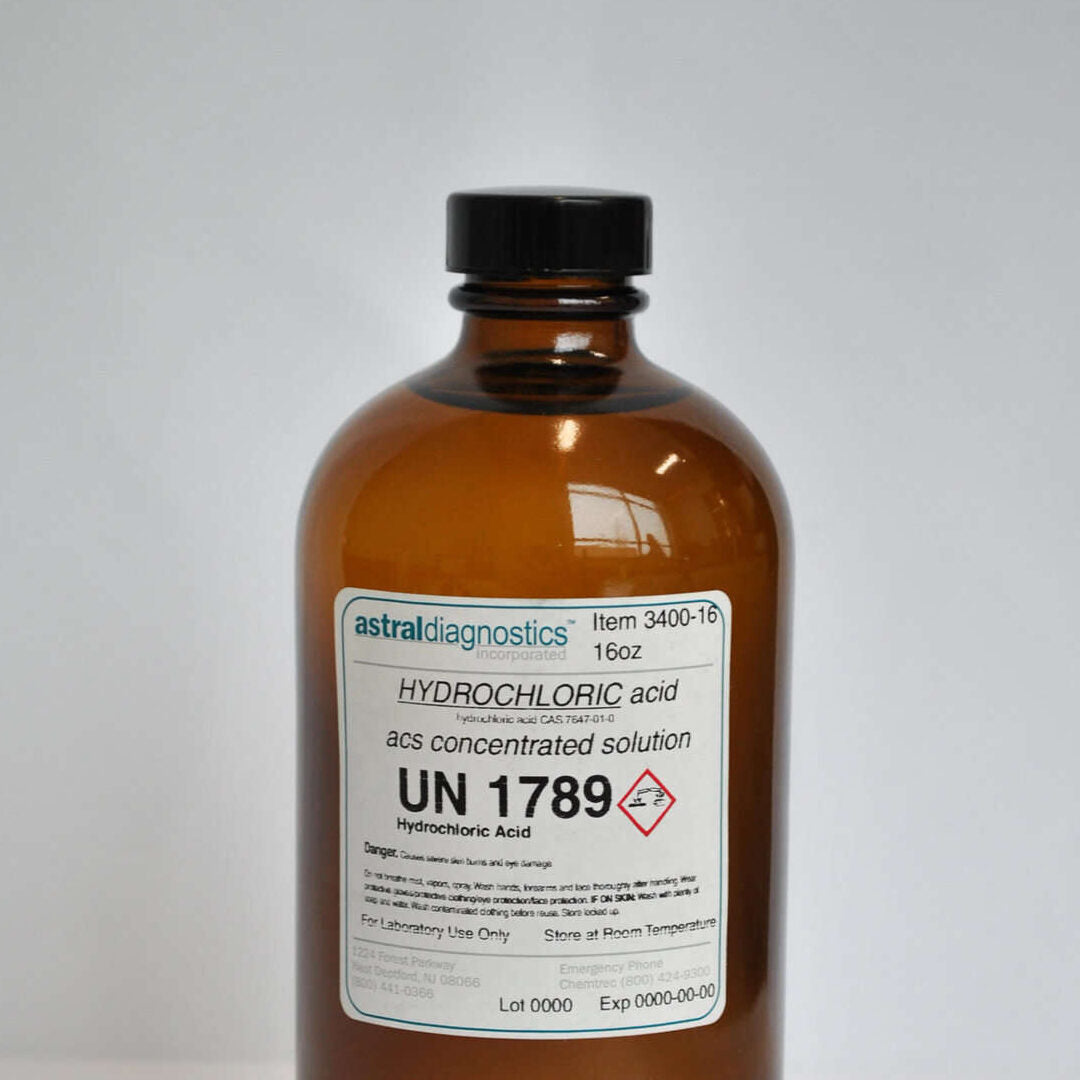 Hydrochloric Acid, Concentrated, 16 oz, ADI